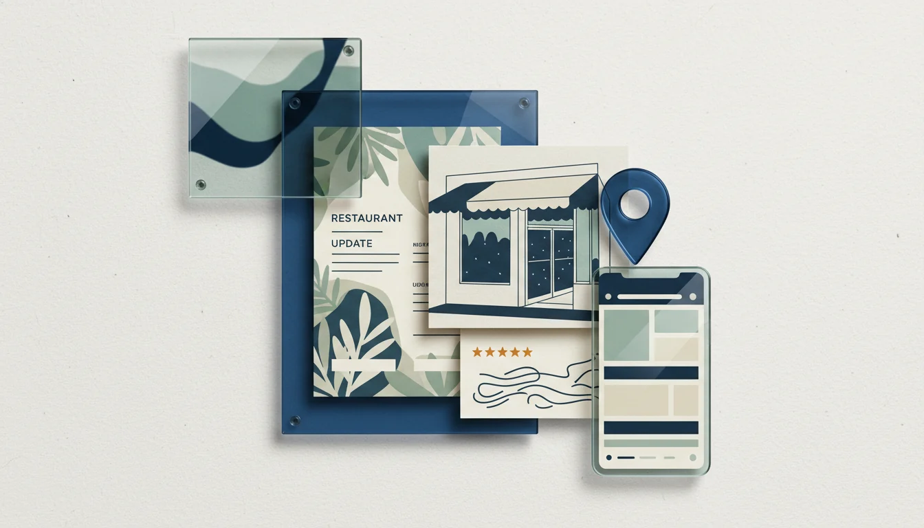 Collage of local business digital touchpoints